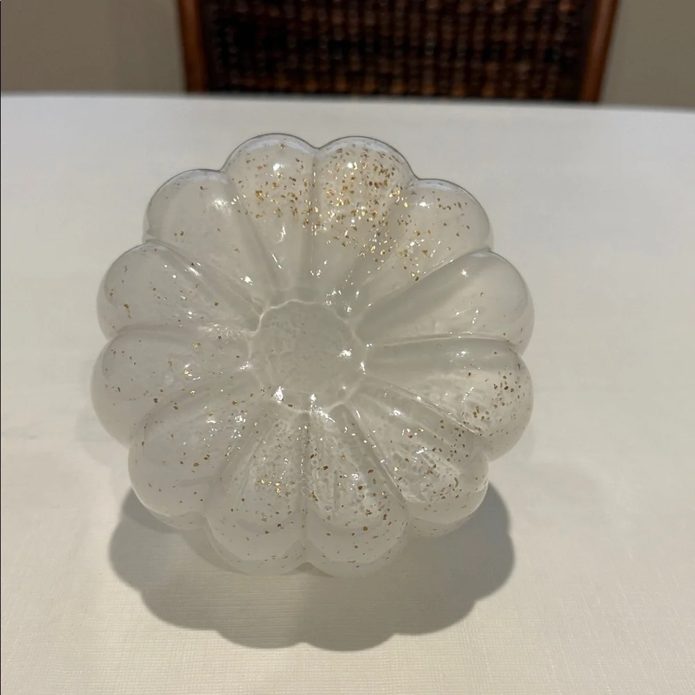 Glass Pumpkin with Gold Accents - Picture 7 of 7